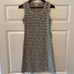 Max Studio Textured Stripe Sleeveless Sheath Dress